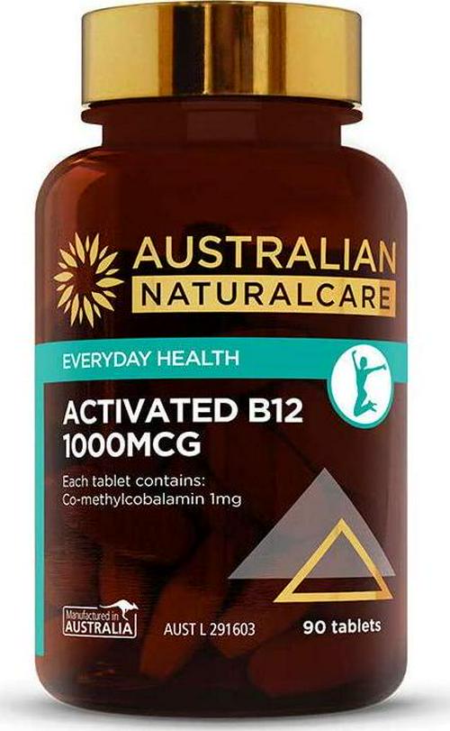 Australian NaturalCare - Everyday Health - 1000mcg Activated B12 Tablets (90 Count)