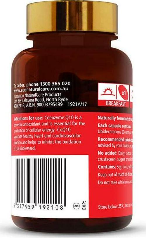 Australian NaturalCare - CoQ10 150mg One-A-Day Get Up and Go 30 Capsules