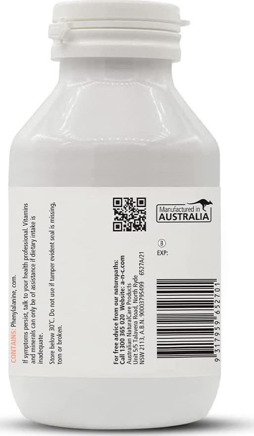 Australian NaturalCare - Bone and Muscle Health - 1000mg Magnesium Chelate Tablets (90 Count)