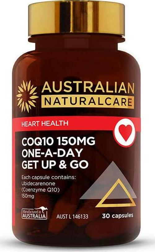 Australian NaturalCare - CoQ10 150mg One-A-Day Get Up and Go 30 Capsules