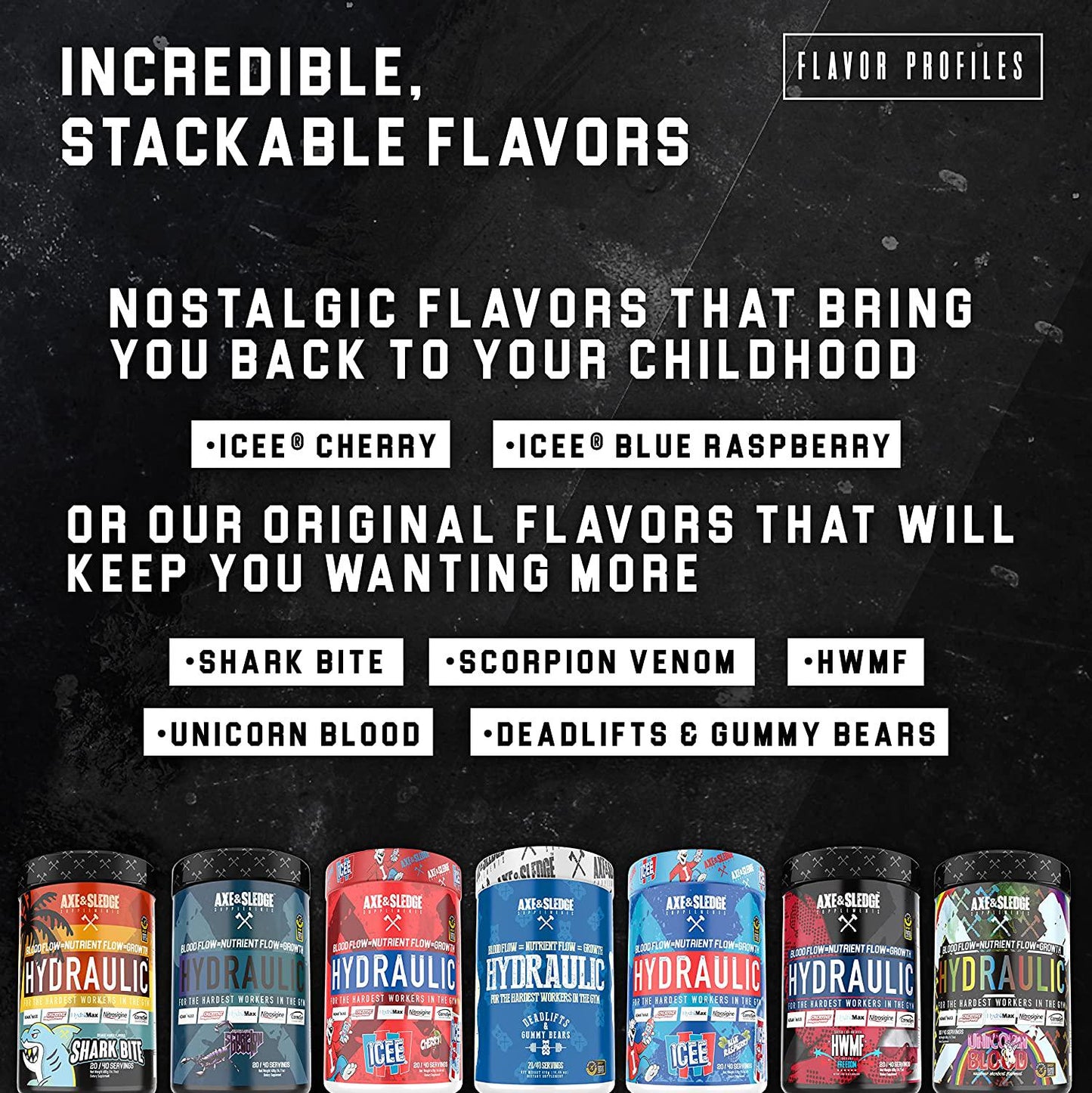 Axe and Sledge Hydraulic Non-Stimulant Pre-Workout Powder, Scorpion Venom, Scorpion Venom 400 grams