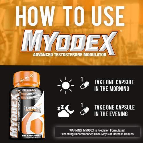 Axis Labs Ultimate Testosterone Stack Bundle - Hypertest XD and Myodex - With Pill Box Organizer - Energy Enhancing - Vitality Boosting - Libido Promoting - Estrogen Blocking - testosterone Boosting