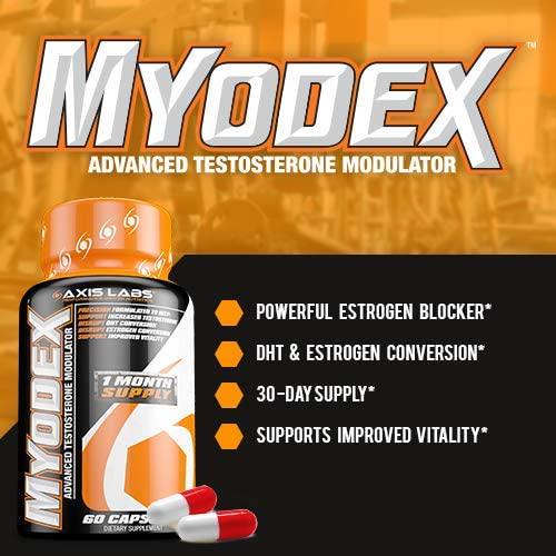 Axis Labs Ultimate Testosterone Stack Bundle - Hypertest XD and Myodex - With Pill Box Organizer - Energy Enhancing - Vitality Boosting - Libido Promoting - Estrogen Blocking - testosterone Boosting