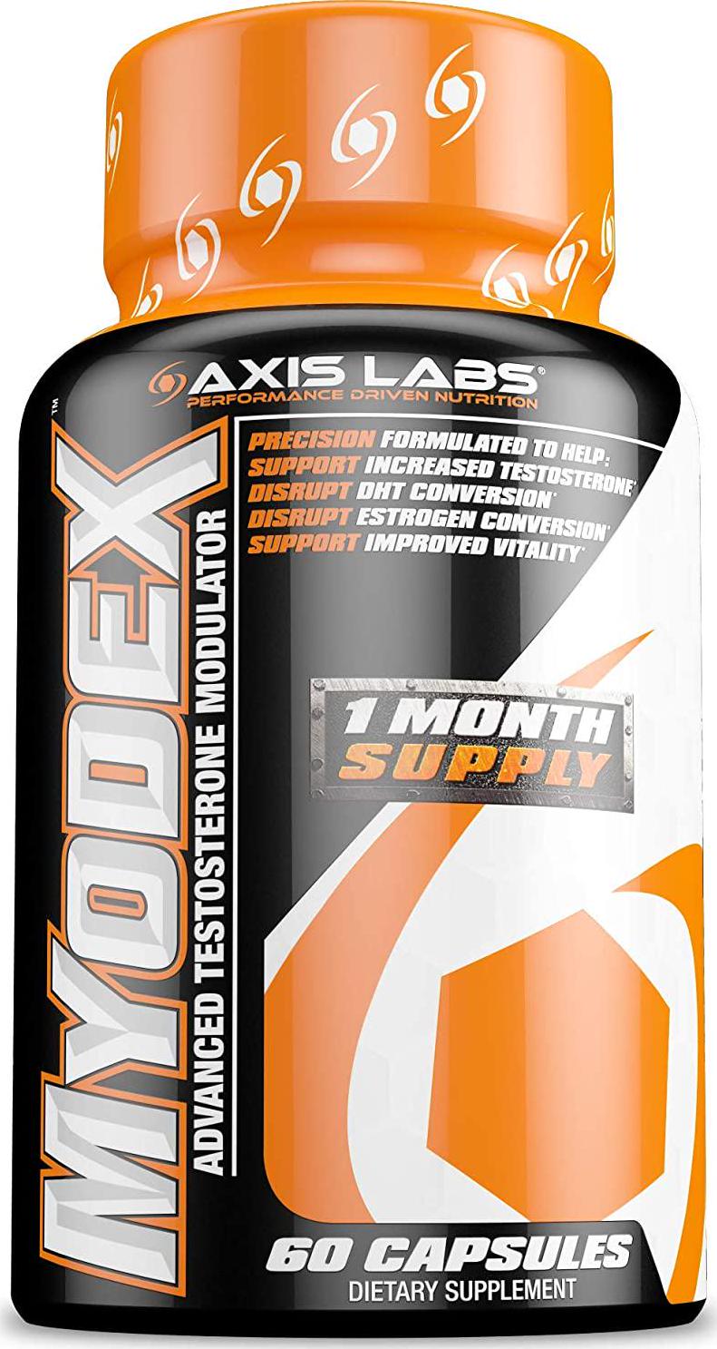 Axis Labs Ultimate Testosterone Stack Bundle - Hypertest XD and Myodex - With Pill Box Organizer - Energy Enhancing - Vitality Boosting - Libido Promoting - Estrogen Blocking - testosterone Boosting