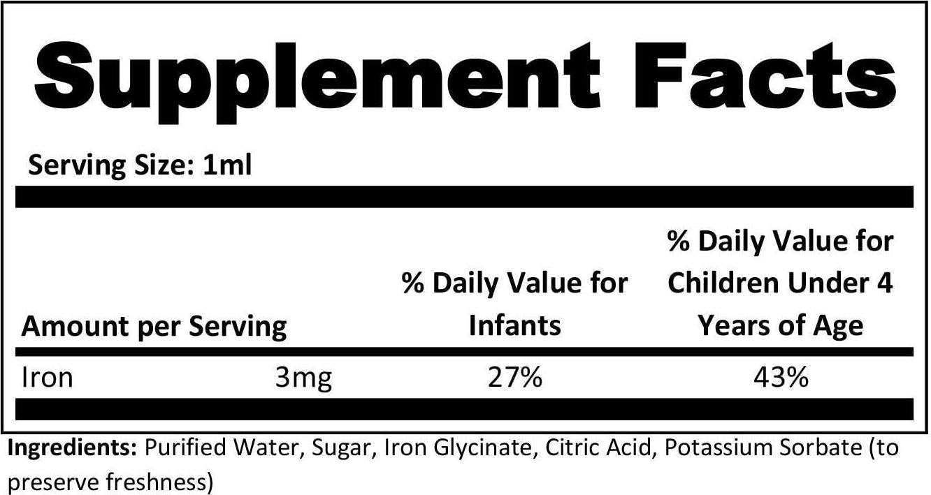 Ayer Iron Supplement Drops