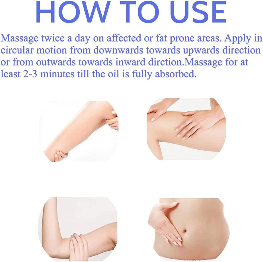 Ayurvedic Anti Cellulite Oil and Ayurvedic Slimming Oil for burning fat, weight loss and firmer skin