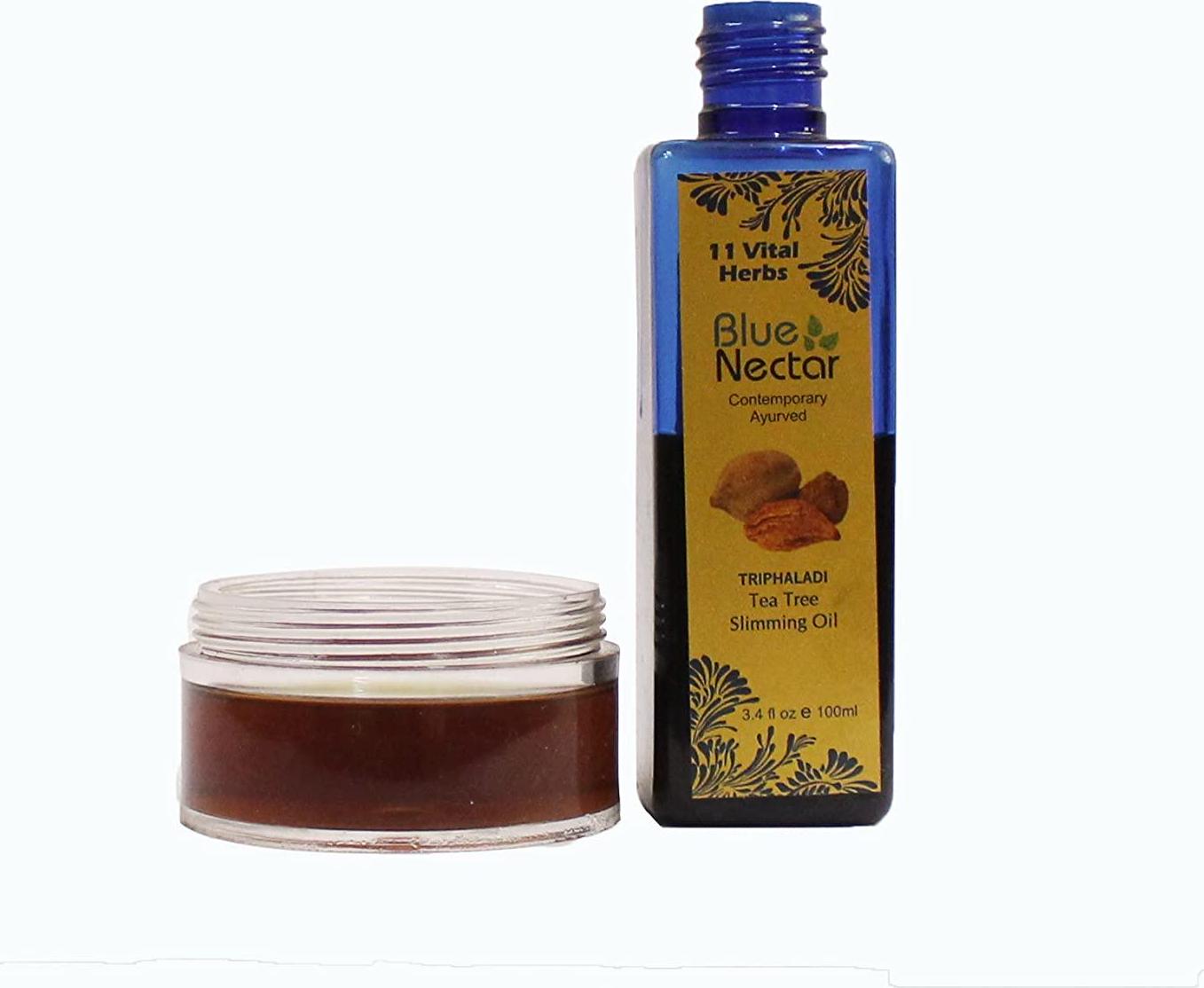 Ayurvedic Anti Cellulite Oil and Ayurvedic Slimming Oil for burning fat, weight loss and firmer skin