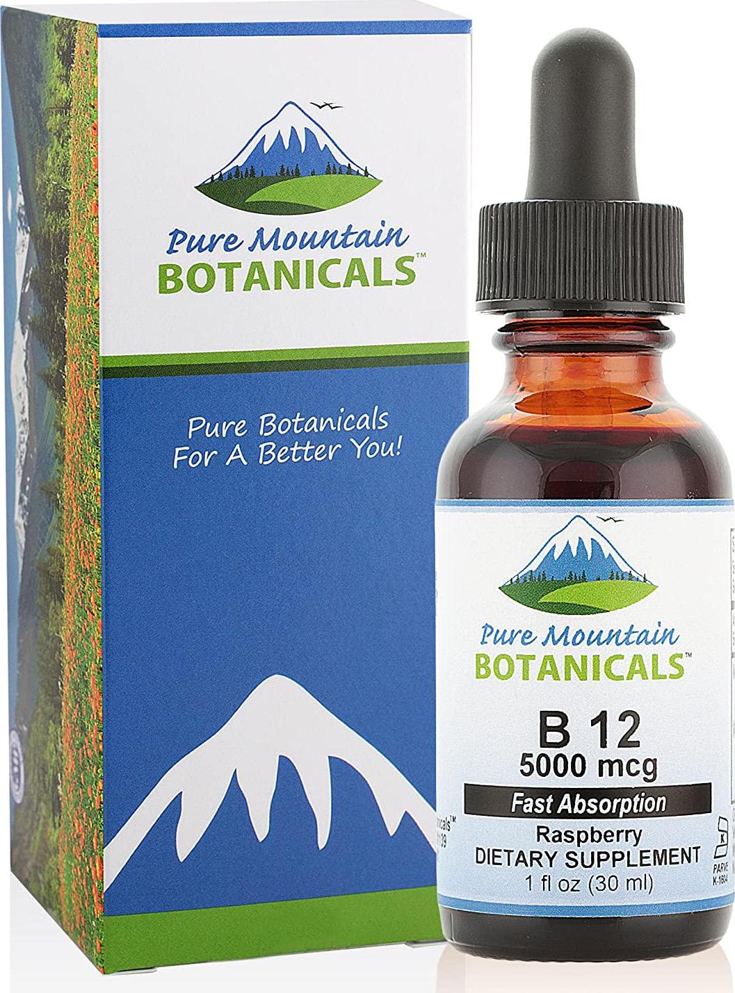 B12 Vitamin 5000 mcg – Kosher B12 Drops in 1oz Bottle with Natural Berry Flavor
