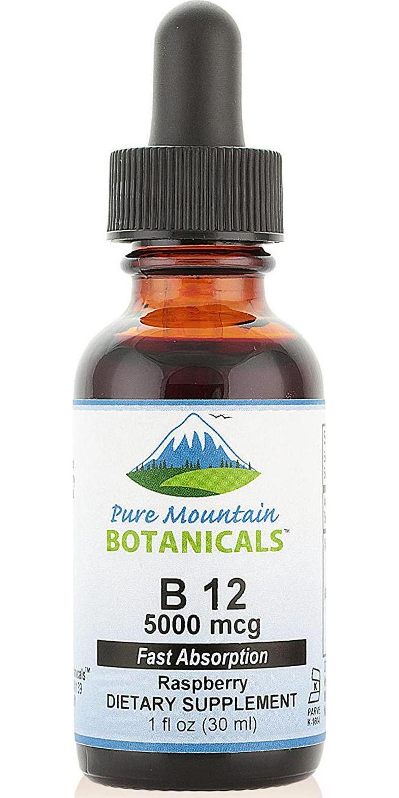 B12 Vitamin 5000 mcg – Kosher B12 Drops in 1oz Bottle with Natural Berry Flavor