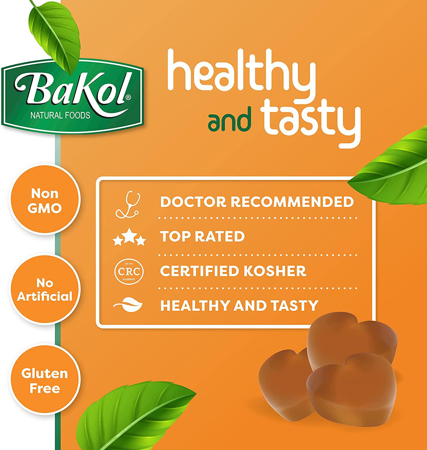 BAKOL Immune Boost Gummies for Kids with Elderberry, Echinacea, and Vitamin C - Immune Booster Kids Vitamins for Ages 3 Years Old and Up - Non-GMO, Gluten Free, Natural Orange Flavor - 60-Count