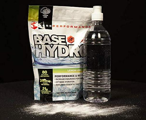 BASE Performance Hydro - Lemon Lime | 28 servings within each eco-friendly mylar bag | Blend of dextrose, fructose, maltodextrin and essential electrolytes.