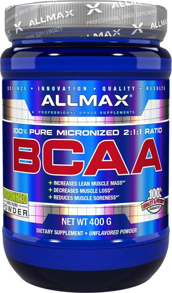 BCAA, Instantized 2:1:1 Ratio, Unflavored Powder, 400 g, ALLMAX Nutrition