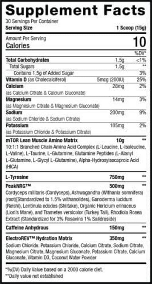 BCAA NRG Amino Acid Energy Powder Supplement for Men and Women - Intra Workout Training Complex - Recovery Supplement (Firecracker Punch)