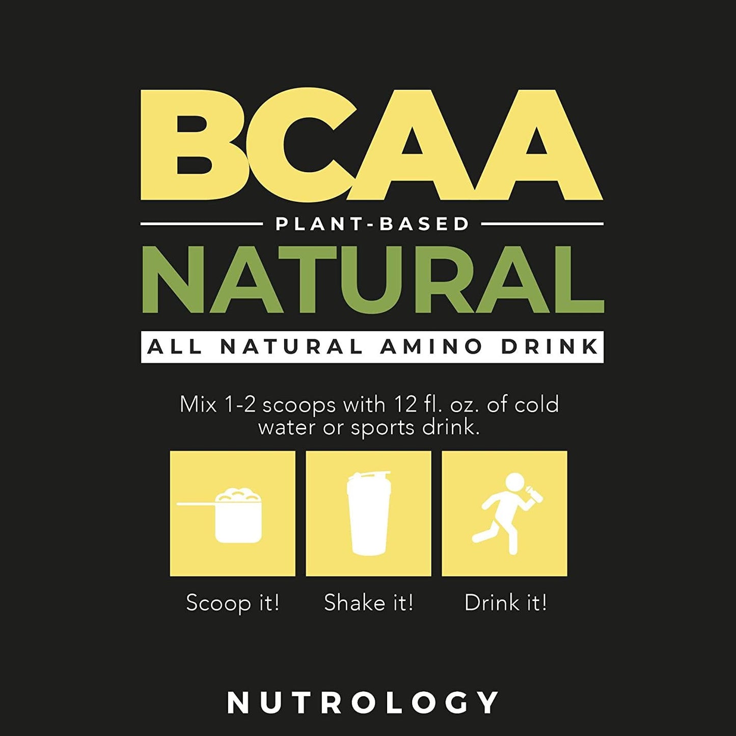 BCAA Natural-Non-GMO-Plant-Sourced Amino Acid Drink- Improve Performance -Enhance Recovery-Boost Immune Health-BCAA Drink Mix -Lemonade Flavor- 30 Serve