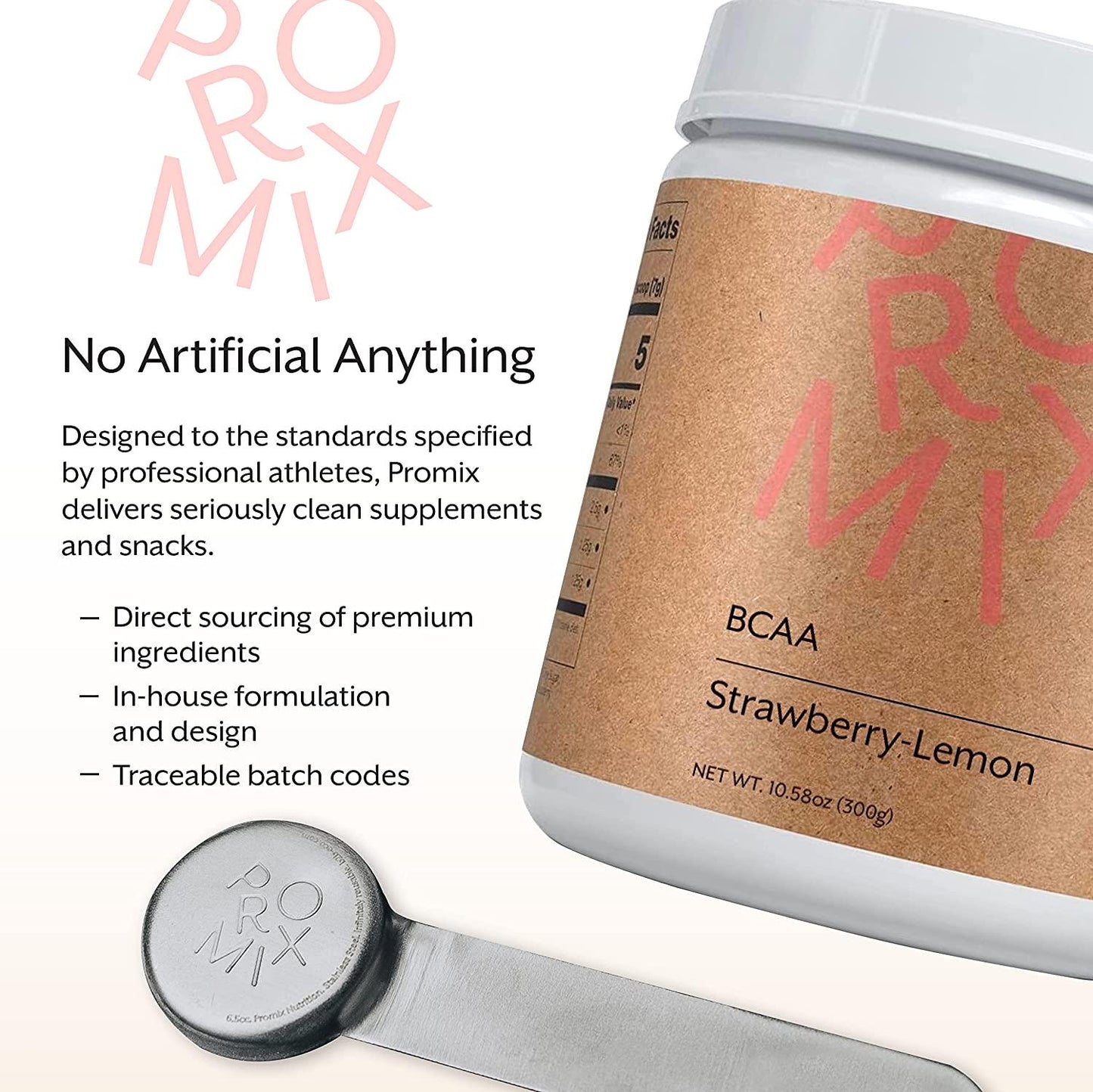 BCAA Powder Amino Acid Energy Branched Chain I Vegan Keto Paleo Instantized Essential Fermented I Non GMO Gluten + Soy Free Form Fasting I 100% Pure Performance Promix (Strawberry Lemonade)