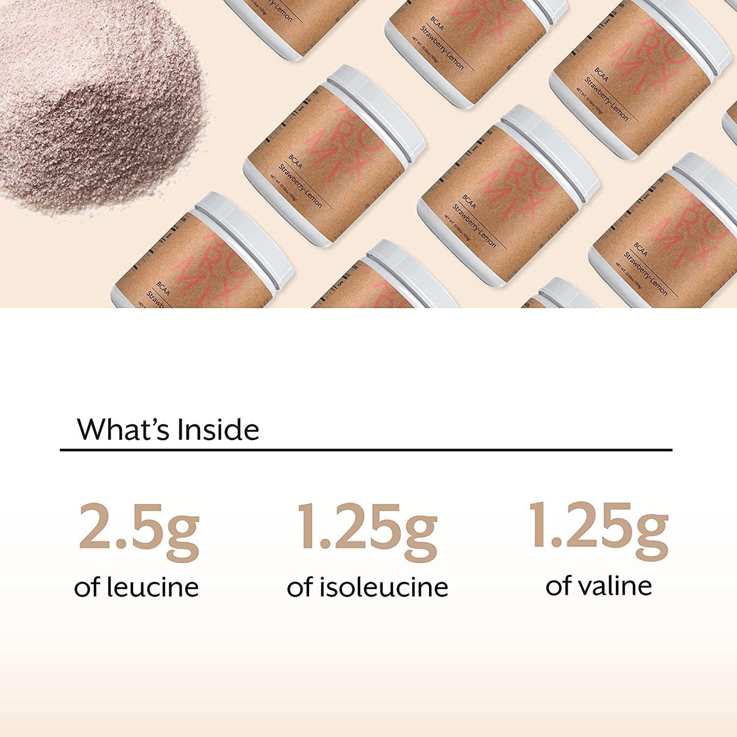 BCAA Powder Amino Acid Energy Branched Chain I Vegan Keto Paleo Instantized Essential Fermented I Non GMO Gluten + Soy Free Form Fasting I 100% Pure Performance Promix (Strawberry Lemonade)