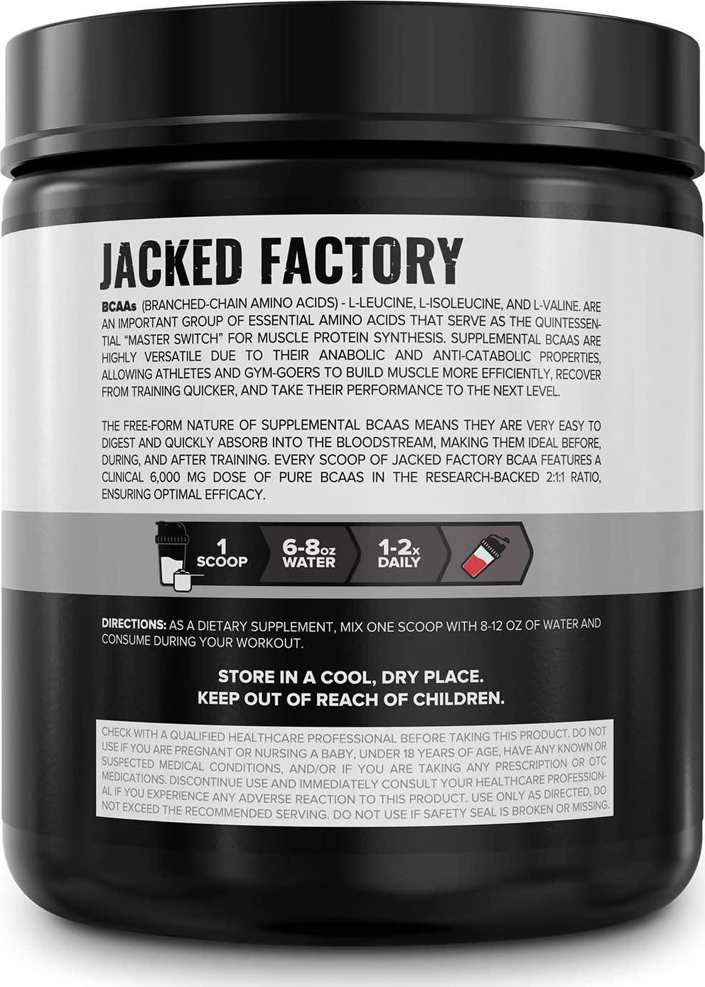 BCAA Powder (Fermented) - 6g Branched Chain Essential Amino Acid Supplement for Improved Muscle Recovery, Reduced Fatigue, Increased Strength, and Muscle Growth - 30 Servings, Unflavored