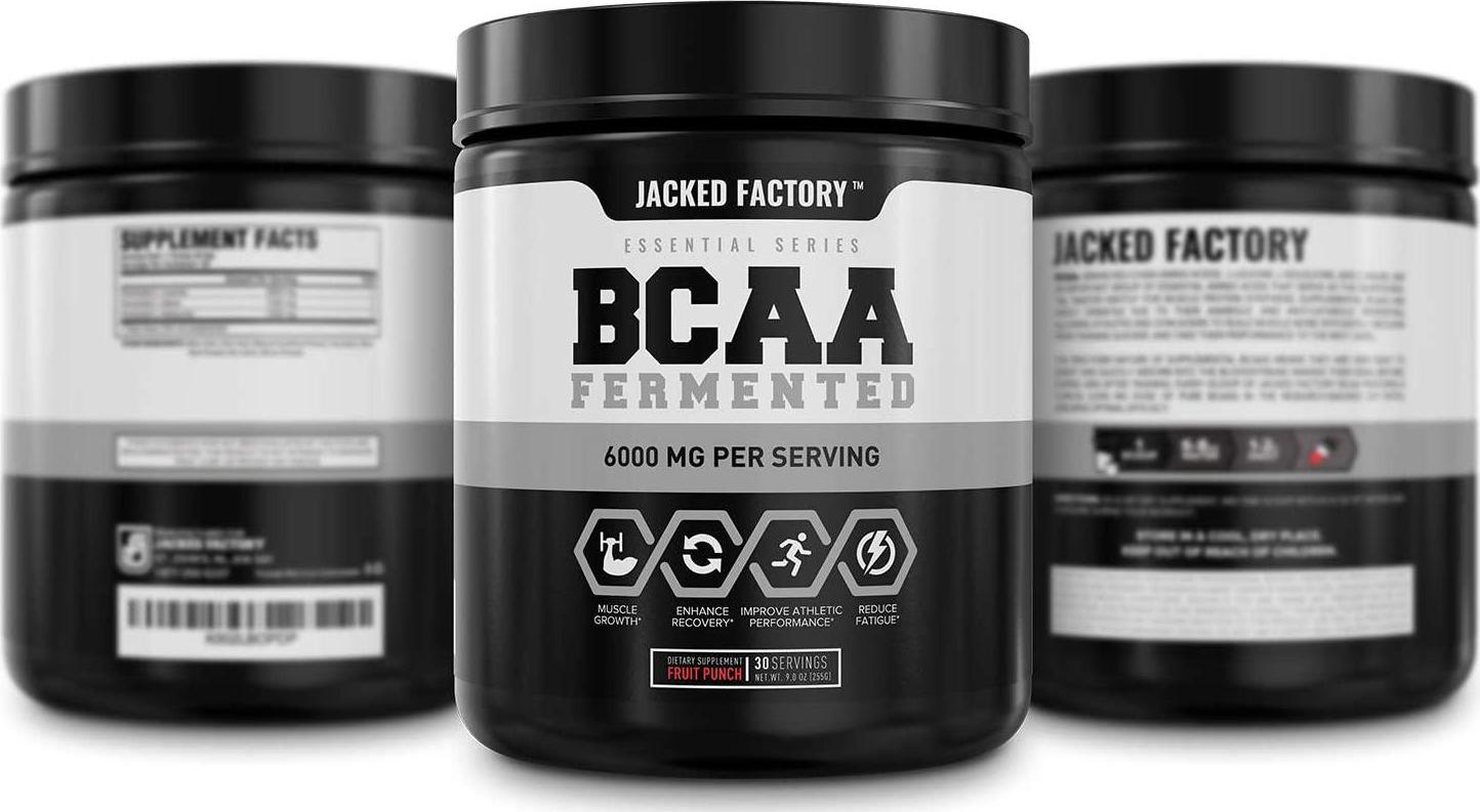 BCAA Powder (Fermented) - 6g Branched Chain Essential Amino Acid Supplement for Improved Muscle Recovery, Reduced Fatigue, Increased Strength, and Muscle Growth - 30 Servings, Unflavored