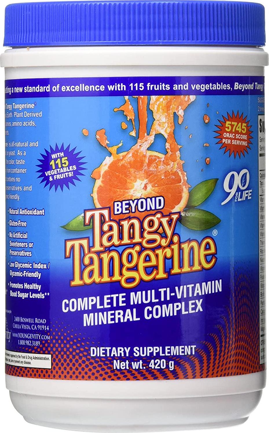 BEYOND TANGY TANGERINE - 420G CANISTER 3 Pack