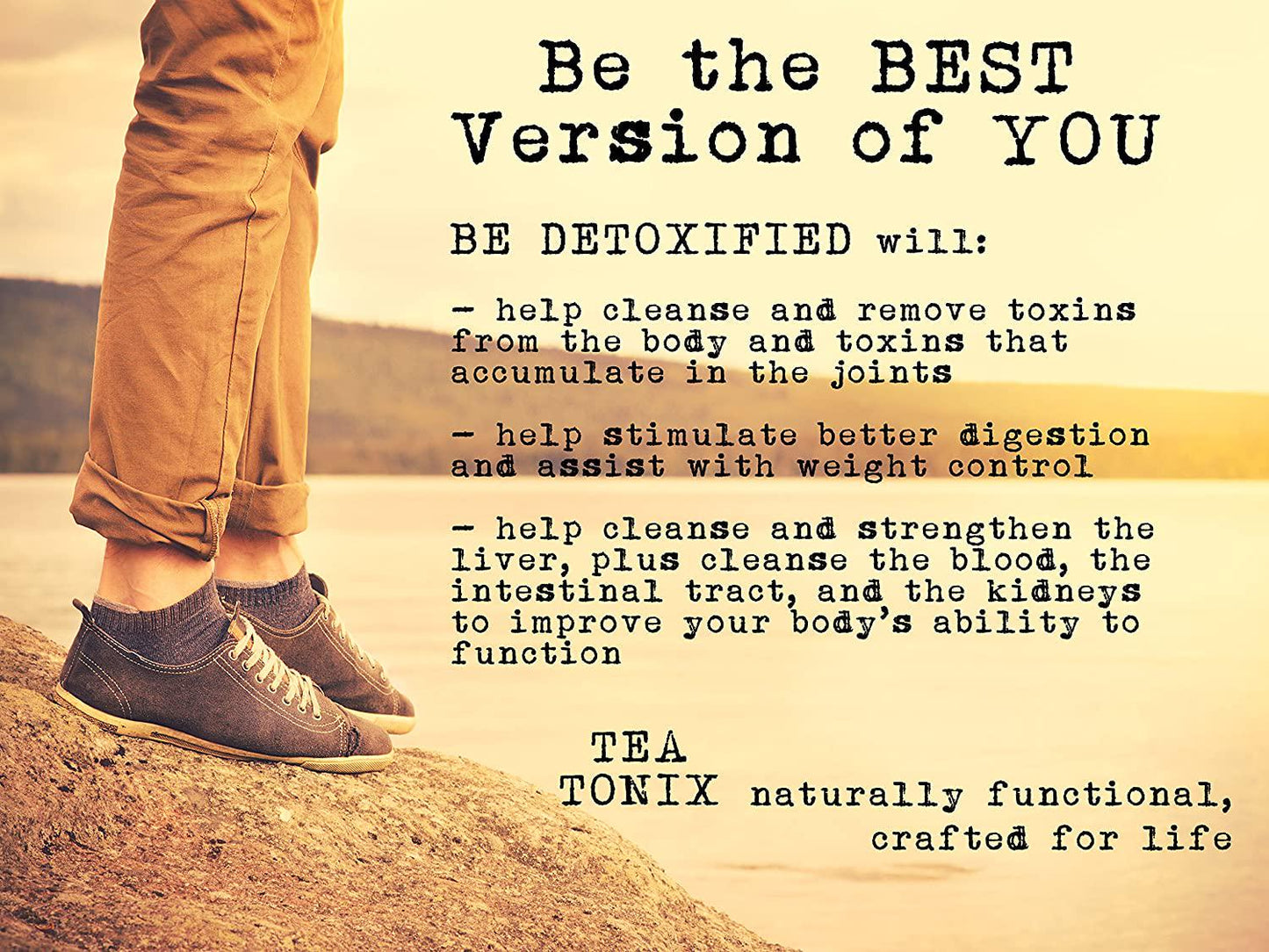 BE DETOXIFIED Teatox Cleansing Tea with Sarsaparilla, Dandelion, and Senna 60g (2.12oz) - a Caffeine Free Wellness Blend for Better Health