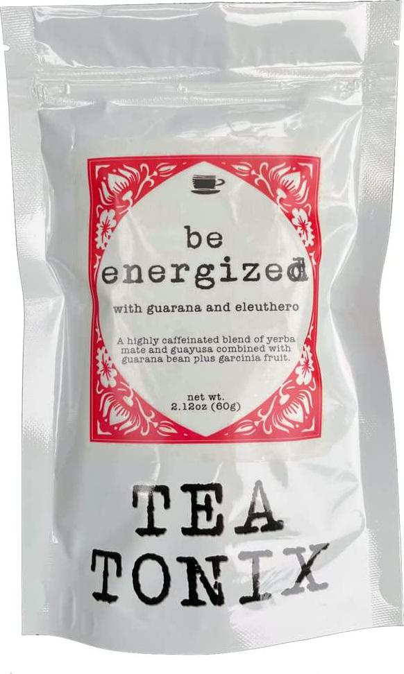 BE Energized Yerba Mate Tea with Guarana, Eleuthero, and Garcinia 60g (2.12oz) - Highly Caffeinated for a Boost of Energy