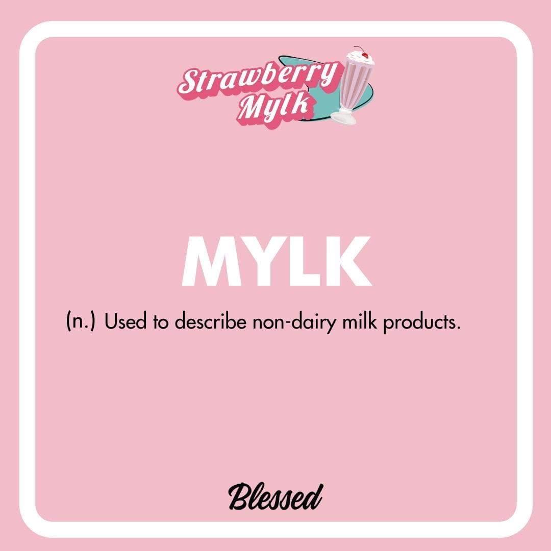 BLESSED Plant Based Protein Powder 23 Grams, All Natural Vegan Friendly Pea Protein Powder, Gluten Free, Dairy Free and Soy Free, 15 Serves (Strawberry Mylk)