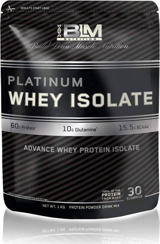 BLM Nutrition Whey Protein Isolate, Unflavoured, Unflavoured 3 kilograms