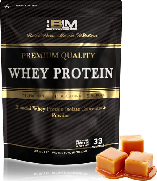 BLM Nutrition Whey Protein Isolate Concentrate, Caramel, Caramel 3 kilograms