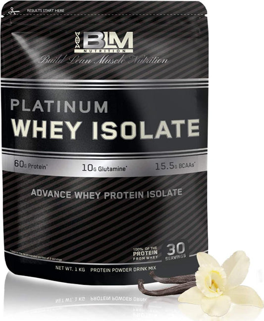 BLM Nutrition Whey Protein Isolate, Vanilla, Vanilla 3 kilograms