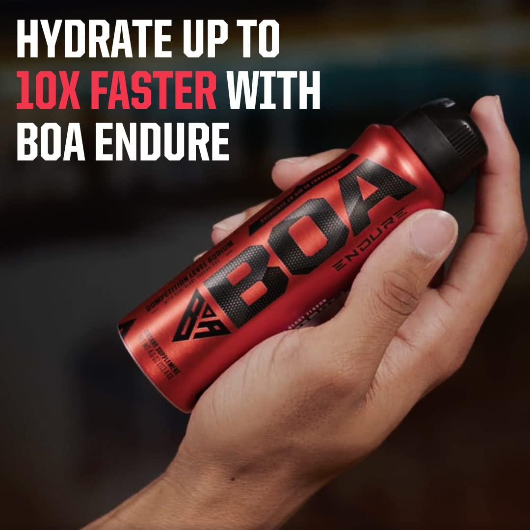 BOA Endure Single - Rapid Sodium Replacement - Patented Oral Blast - Hydrate Up to 10x Faster - Berry Flavor - 2 oz - 25 Servings ( $.79 per Serving) - 150mg per Serving NSF Sport Certified