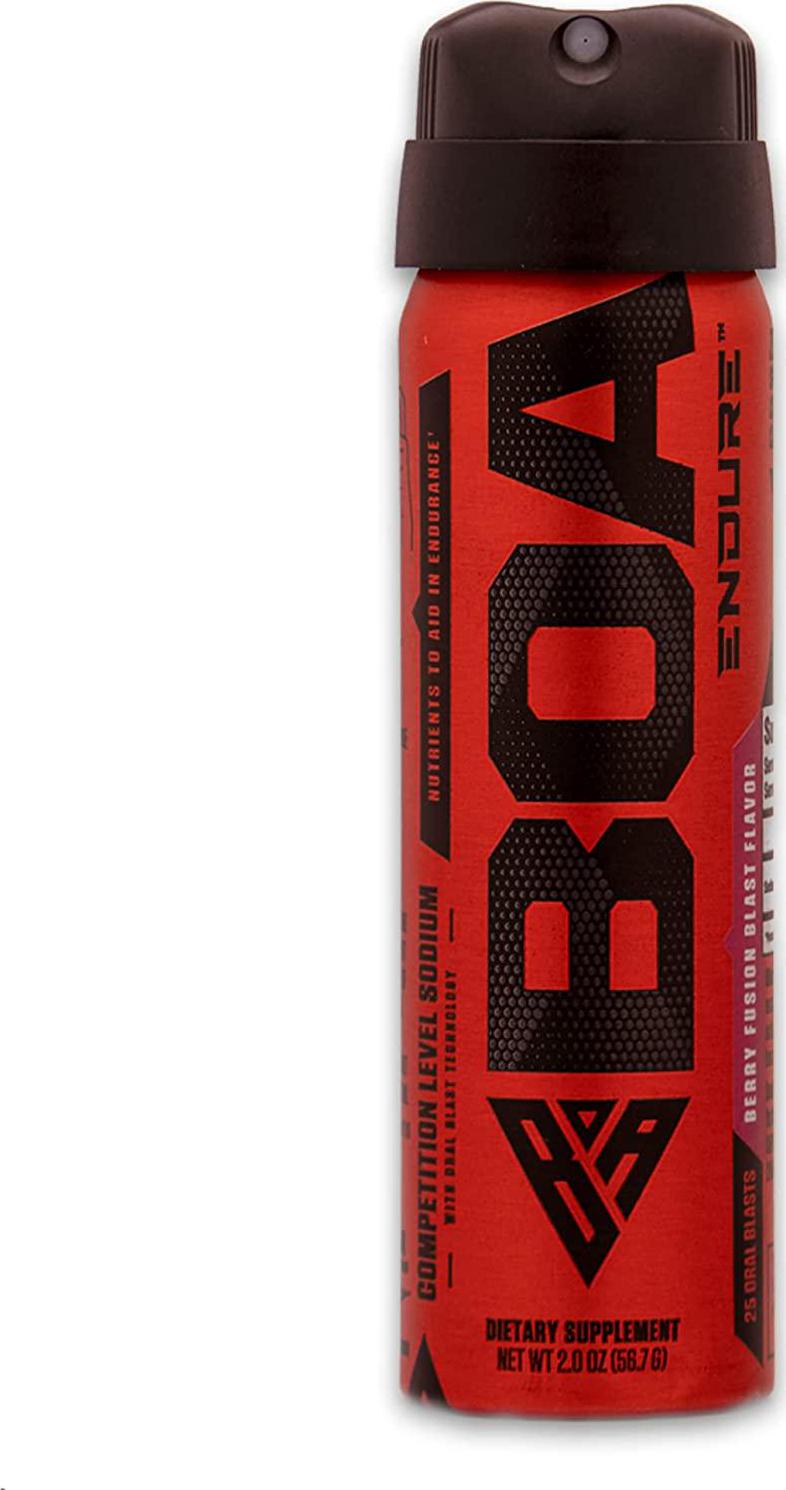 BOA Endure Single - Rapid Sodium Replacement - Patented Oral Blast - Hydrate Up to 10x Faster - Berry Flavor - 2 oz - 25 Servings ( $.79 per Serving) - 150mg per Serving NSF Sport Certified
