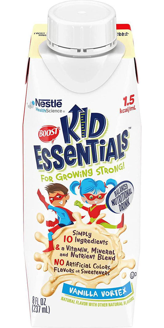 BOOST KID ESSENTIALS 1.5, Vanilla Vortex 24 x 8 fl oz carton