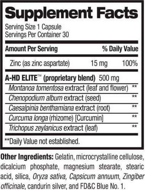 BPI A-HD Elite, 500 mg, 30 Count