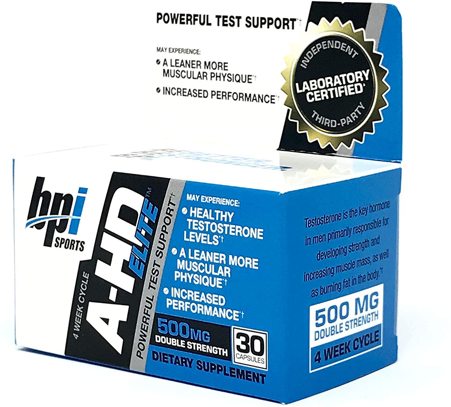BPI A-HD Elite, 500 mg, 30 Count