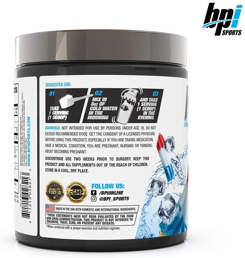 BPI Health CLA + Carnitine, 50 Servings, Rainbow Ice, 0.32 Kilograms