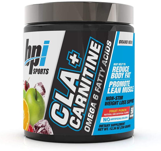 BPI Health CLA + Carnitine, 50 Servings, Fruit Punch, 0.32 Kilograms