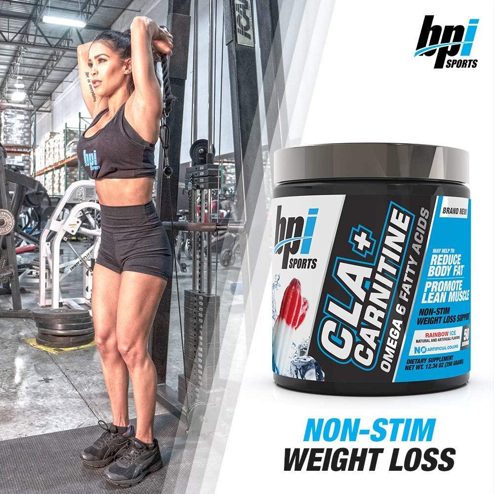 BPI Health CLA + Carnitine, 50 Servings, Rainbow Ice, 0.32 Kilograms