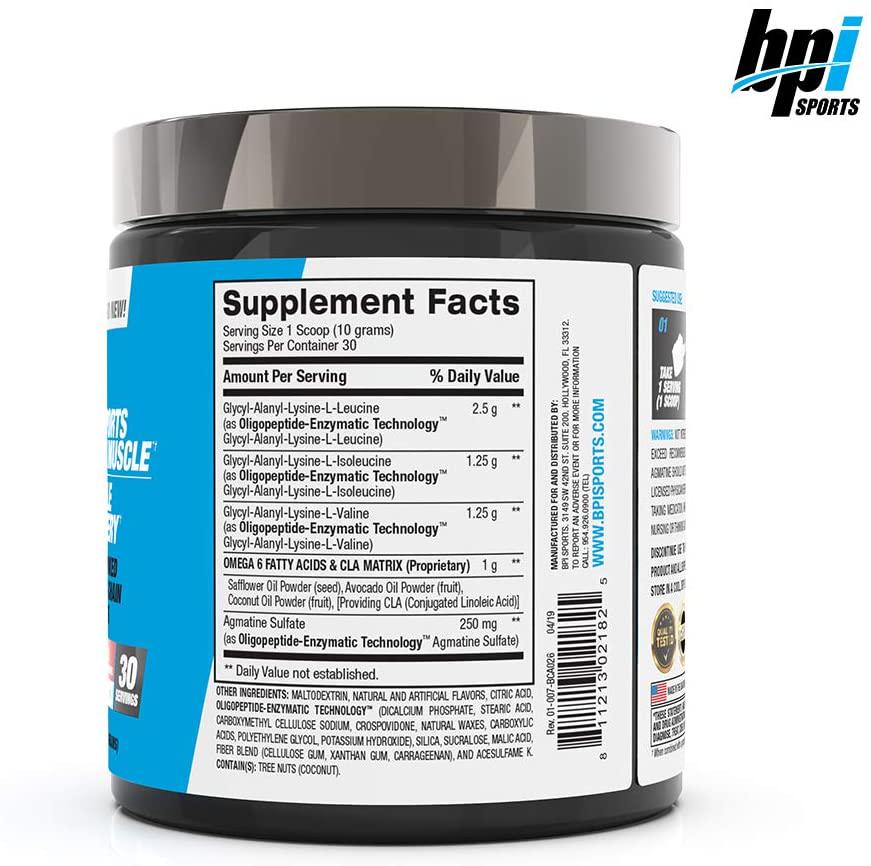 BPI Sports Best BCAA Powder, Cherry Lime, 10.58 Ounce