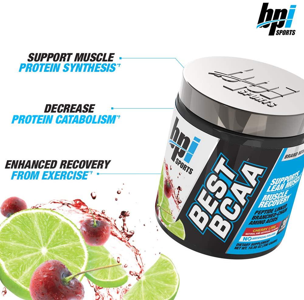 BPI Sports Best BCAA Powder, Cherry Lime, 10.58 Ounce