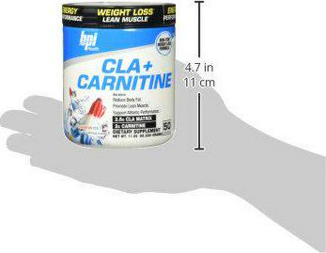 BPI Sports Cla + Carnitine Conjugated Linoleic Acid Weight Loss Formula Metabolism, Performance, Lean Muscle Caffeine Free for Men and Women Rainbow Ice 50 Servings 12.34 Oz