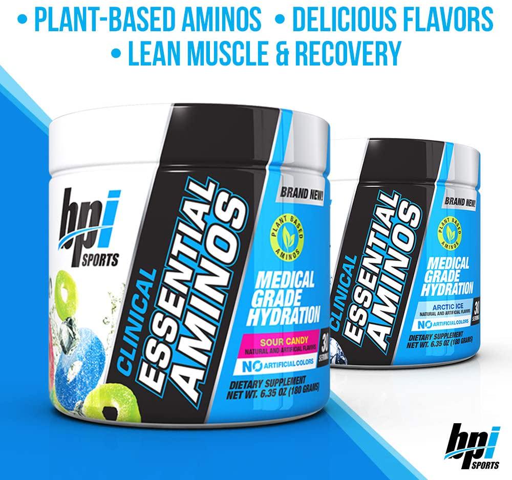 BPI Sports Clinical Essential Amino Dietary Supplement 30 Serve, Sour Candy , Sour Candy 180 grams