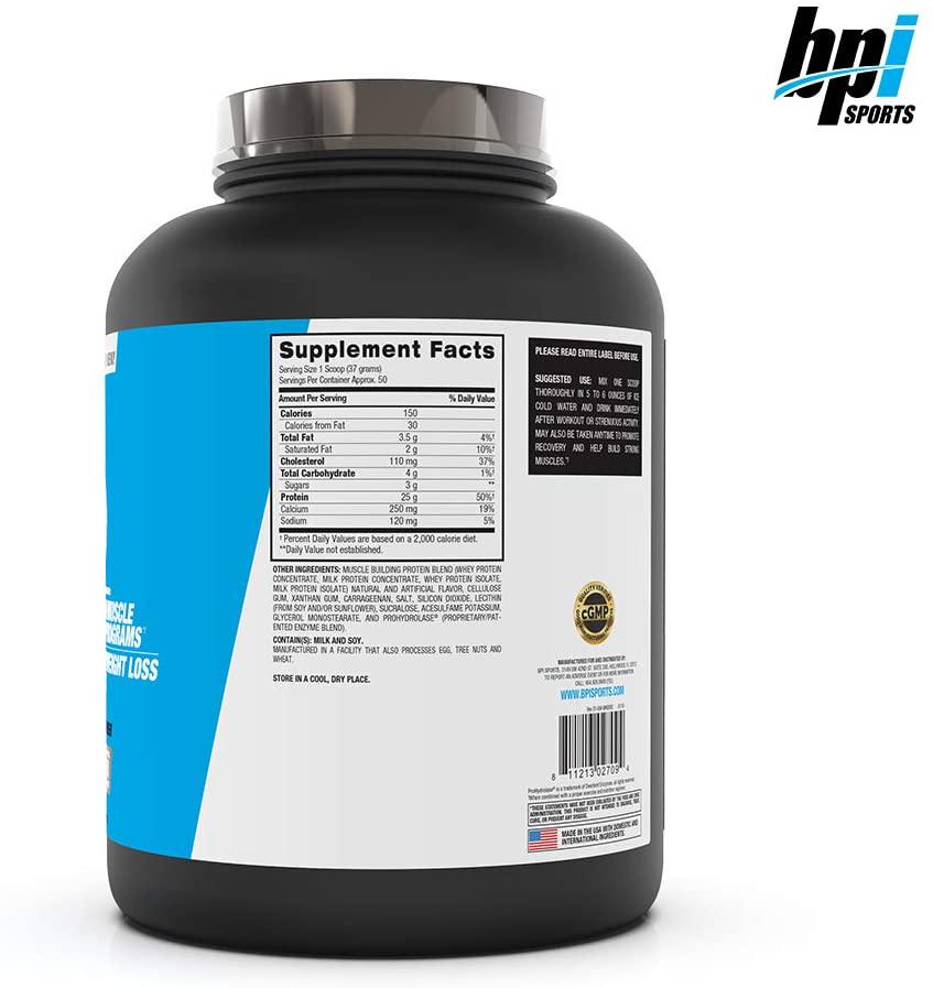 BPI Sports Whey HD, 50 Servings, Vanilla Caramel, 0.005 Kilograms