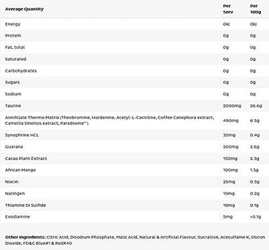 BPM Labs Annihilate Mango Tango Fat Burner Supplement 300 g