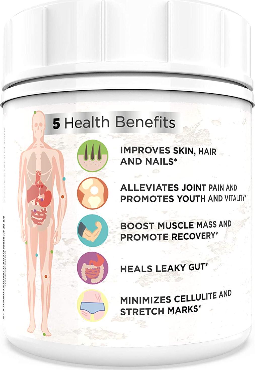 BRI Unflavored Collagen Powder - Hydrolyzed so It's Easy to Mix and Swallow | Collagen Peptides Boost Hair, Nails, Skin and Joints | Non-GMO, Keto Friendly, Grass-Fed and Gluten Free |  45 Servings