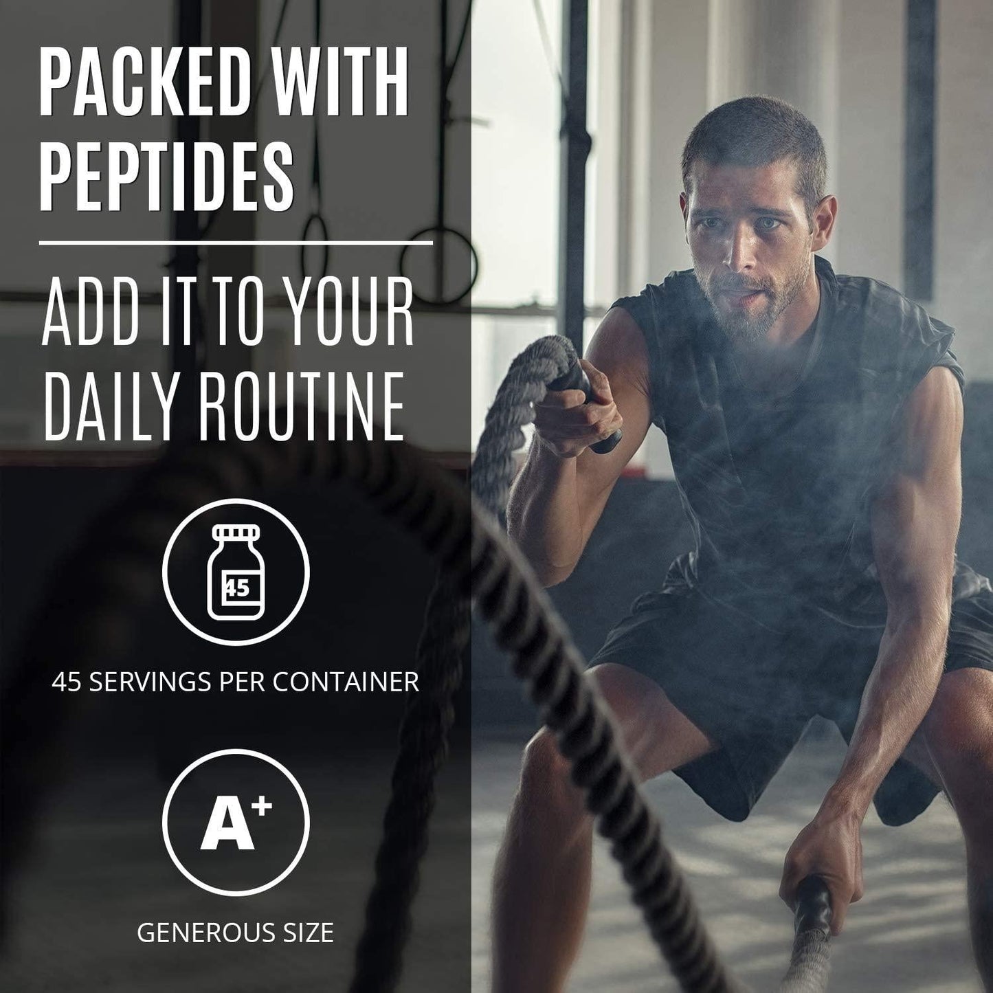 BRI Unflavored Collagen Powder - Hydrolyzed so It's Easy to Mix and Swallow | Collagen Peptides Boost Hair, Nails, Skin and Joints | Non-GMO, Keto Friendly, Grass-Fed and Gluten Free |  45 Servings