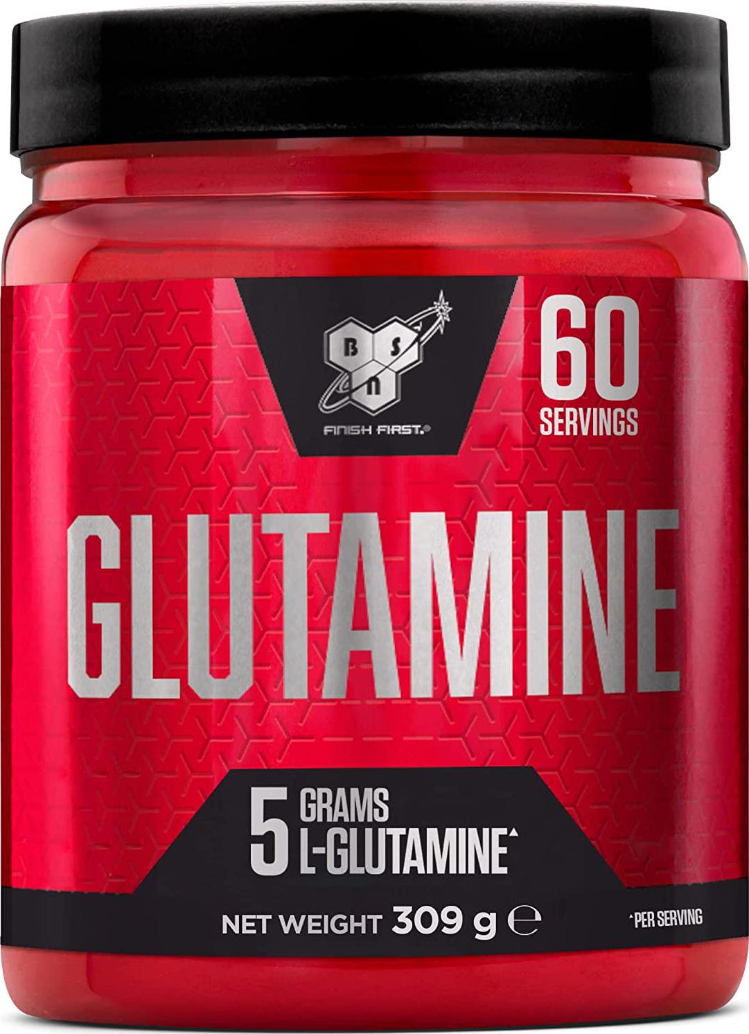 BSN DNA Glutamine, L-Glutamine Amino Acid Powder, Unflavoured, 309 g, 60 Servings