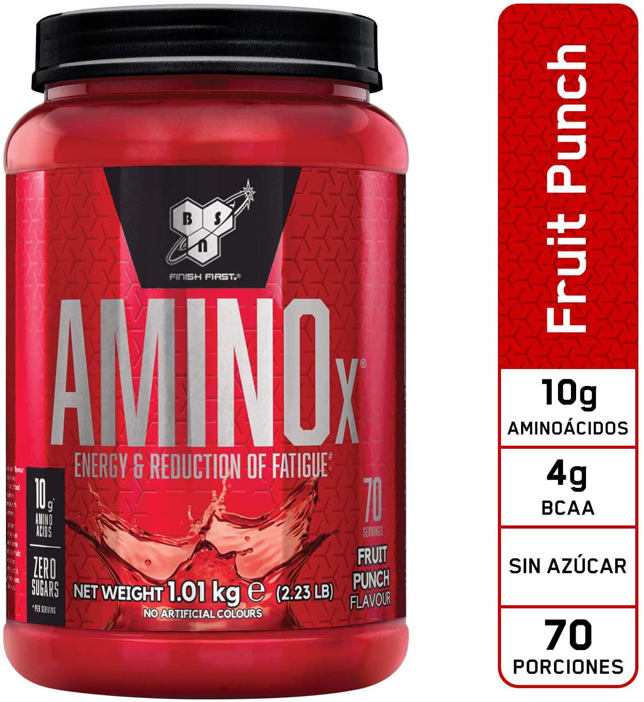 BSN Nutrition Amino X Muscle Building Support Powder Supplement with Vitamin D, Vitamin B6 and Amino Acids, Fruit Punch, 1 kg, 70 Servings