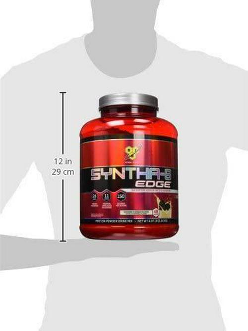 BSN SYNTHA-6 EDGE Protein Powder, Whey Protein, Hydrolyzed Whey, Micellar Casein, Milk Protein Isolate, Flavor: Cookies N Cream, 48 Servings