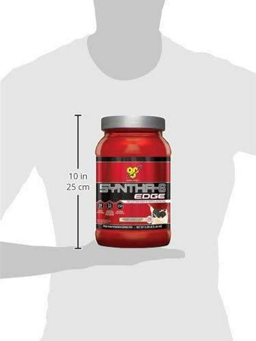BSN SYNTHA-6 EDGE Protein Powder, Whey Protein, Hydrolyzed Whey, Micellar Casein, Milk Protein Isolate, Flavor: Cookies N Cream, 28 Servings
