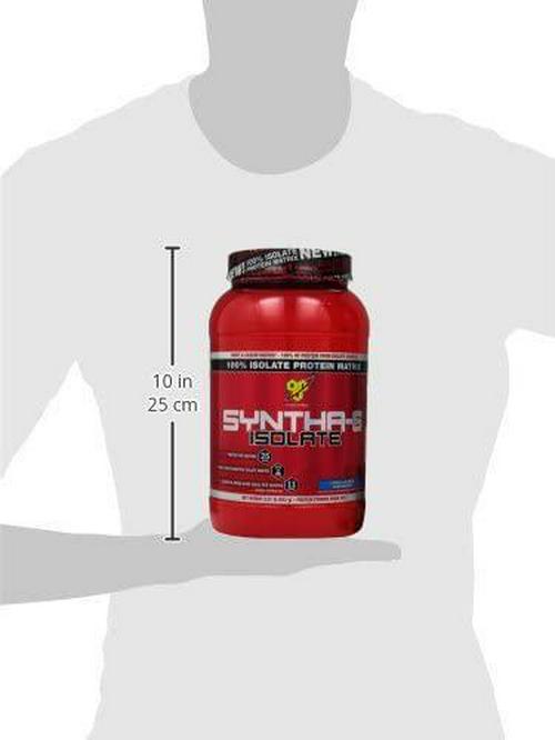 BSN SYNTHA-6 ISOLATE Protein Powder, Whey Protein Isolate, Milk Protein Isolate, Flavor: Vanilla Ice Cream, 24 Servings
